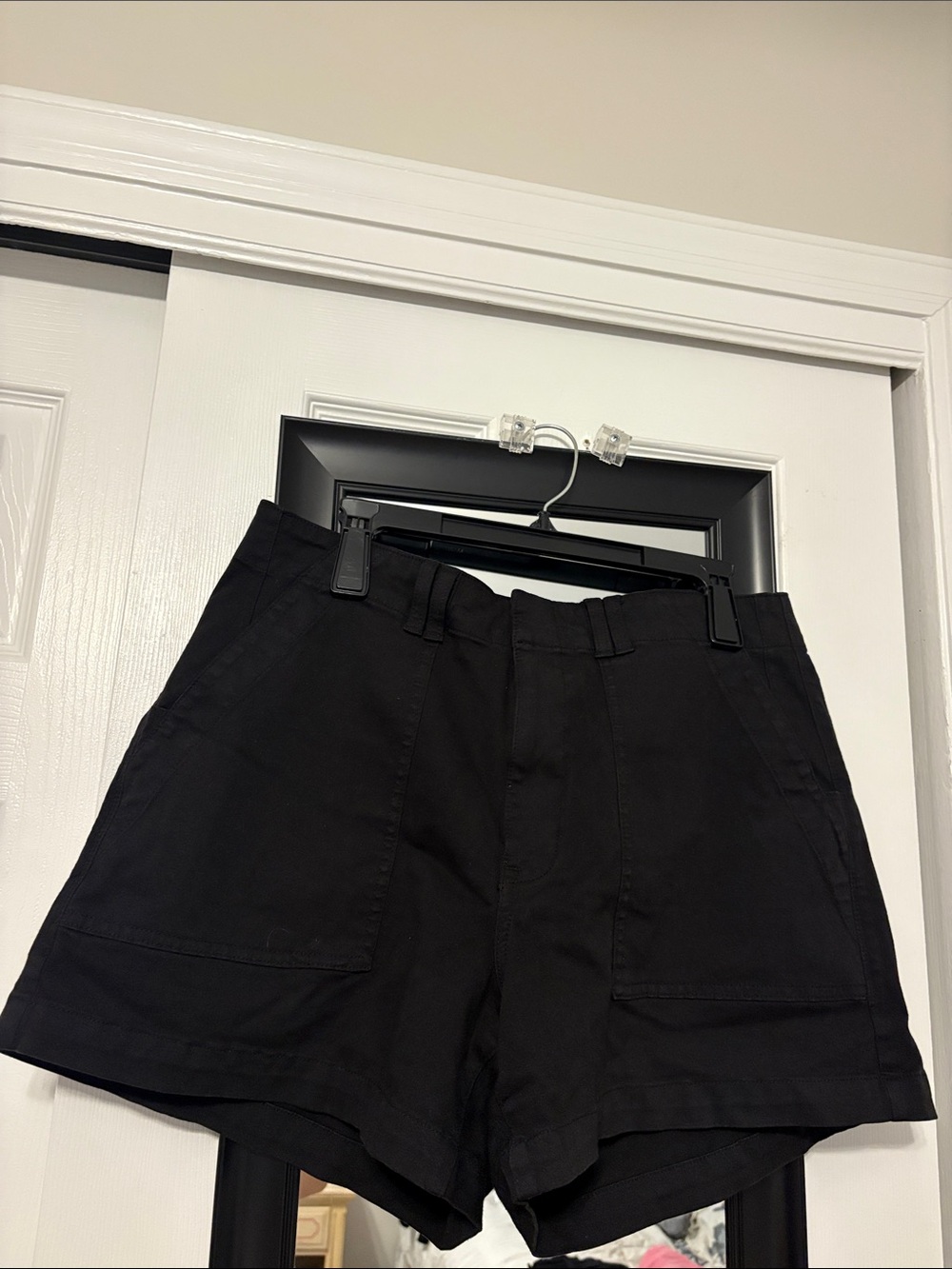 pistola Black High-Waist Utility Cargo Shorts